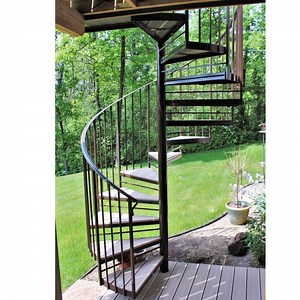 [Hot Item] Cbmmart Customized Stair Classical Cast Iron Prefabricated Stairs Outdoor Stainless Steel Spiral Staircase