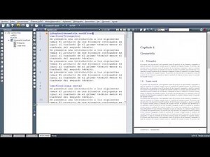 LaTeX texmaker Tutorial 12| Dividir documentos grandes. Elementos básicos de una Tesis- español 1/n