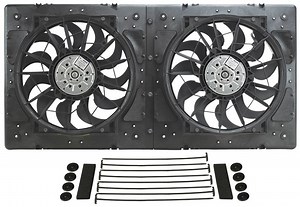 Derale Cooling Products 16934 Derale High-Output Dual RAD Fan and Shroud Kits | Summit Racing