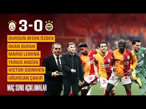 🎙️ Statements from our President Dursun Aydın Özbek, our head coach Okan Buruk, and our players
