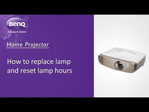 [BenQ FAQ] Projector_How to replace lamp and reset lamp hours