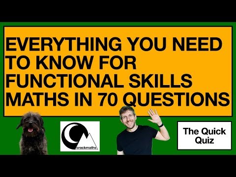 Functional Skills Level 2 Maths in 70 questions: Diagnostic Quiz #maths #functionalskills