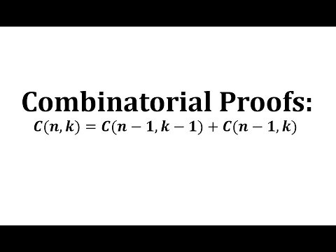 Combinatorial Proofs: C(n,k)=C(n-1,k-1)+C(n-1,k)