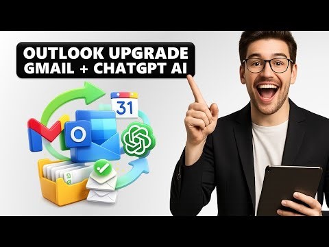 OUTLOOK MAIL UPGRADE - Use GMAIL + CHATGPT AI for ZERO INBOX