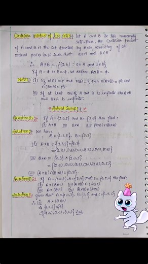 11 reactions | Cartesian product #cartesianproduct #sets #maths #viralshorts #viralreelsfb #viralreels | Mathematics Hub | Facebook