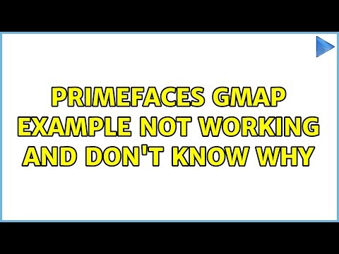 primefaces GMap example not working and don't know why (2 Solutions!!)