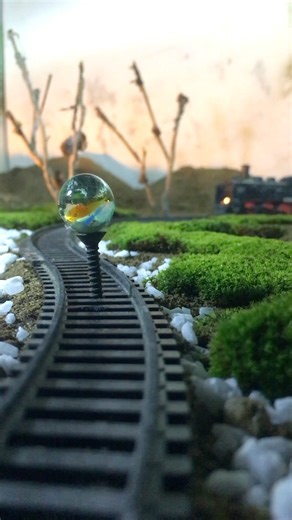 TRAIN VS GLASS MARBLE 🚂 🔵