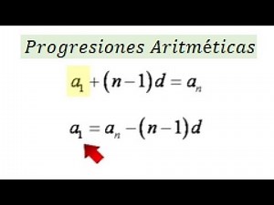Arithmetic progressions formula for the first term