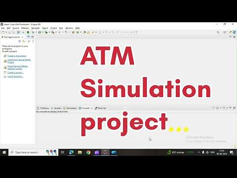 ATM Machine Simulation project | ATM Machine Project in Java | Java Project | Internship Project