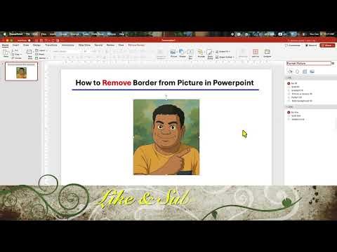 How to Remove Border from Picture in Powerpoint