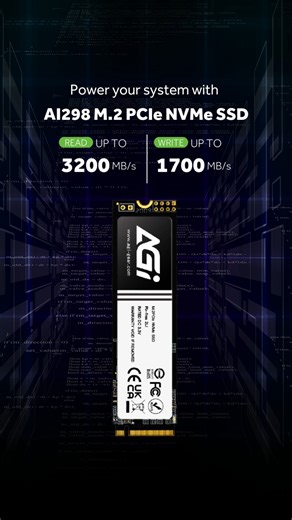Fast boot. Fast load. Fast everything. ⚡ Upgrade your PC with the AGI AI298 M.2 PCIe NVMe SSD and feel the difference from the first click. Perfect for daily work, gaming, and heavy files when you need speed that stays consistent. 📍Check it out in select local stores and online shops (availability may vary). #AGITechnologyPH #AGISSD #NVMeSSD #PCUpgrade #BuildPH | AGI Technology PH