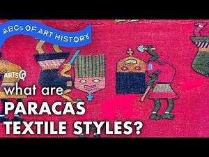 What are the LINEAR and BLOCK COLOR styles in ancient Paracas textiles?