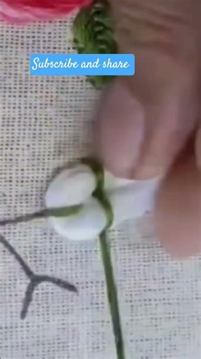 # how to make beautiful flowers by thread# youtube shorts #subscribe✨✨✨✨🪡🧵👌❤️