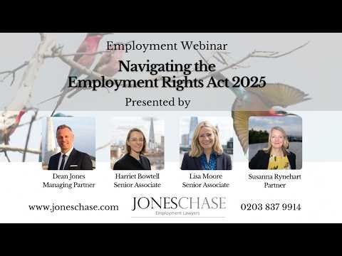 Your Employment Webinar – Navigating the Employment Rights Act 2025