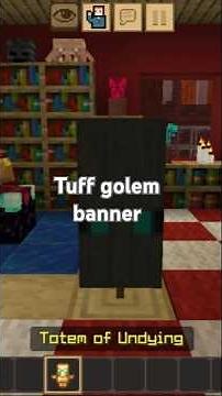 TUFF GOLEM banner in MINECRAFT🗿 #minecraft #tutorial #ethobot