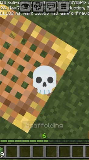 #minecraft scaffolding klucth 😘💀☠️👿😈🥳