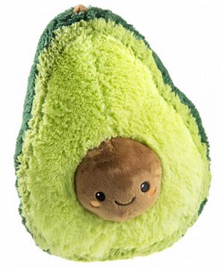 Comfort Food Squishables – Avocado: Super-sized, super-soft plush produce.