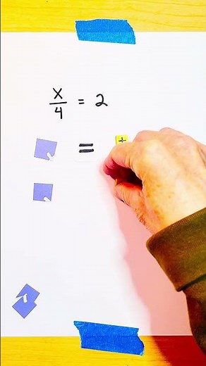 Algebra tiles make solving equations with fractions easy