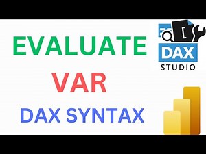 Evaluate and Var Syntax in DAX - Power BI