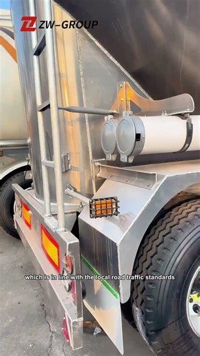 Flour Transport Semi Trailer | Bulk Powder Tanker Trailer for Efficient Flour Logistics#semitrailer