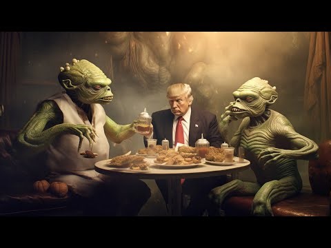 Trump & Biden inspect Area 51 (AI generated)