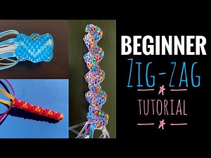 How to make the Zig-Zag stitch (Beginner) Lanyard, Boondoggle, Scoubidou