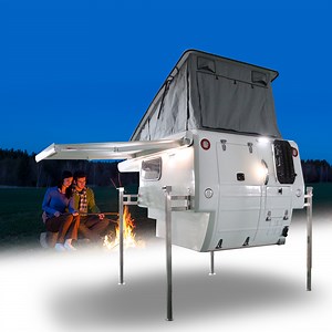 [Hot Item] 6.5' Foot Pop up Slide in Slide on Truck Camper with Queen Size Bed for Sale