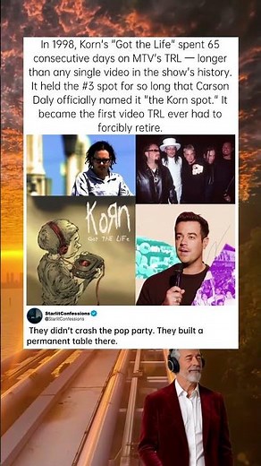 Korn broke MTV's TRL so hard they had to invent a new rule. #Korn #TRL #MTV #GotTheLife