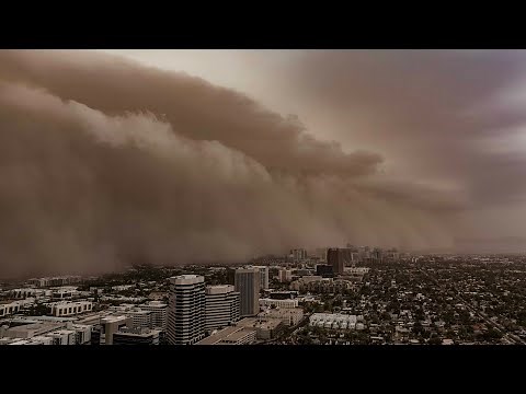 MASSIVE HABOOB ENGULFS DOWNTOWN PHOENIX, ARIZONA!! - 8/25/25