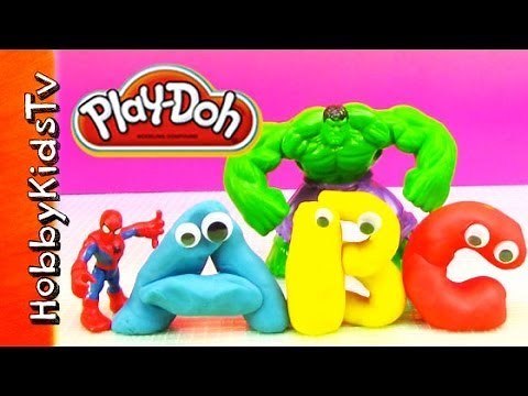 Hulk SMASH Play-Doh Letters A to Z