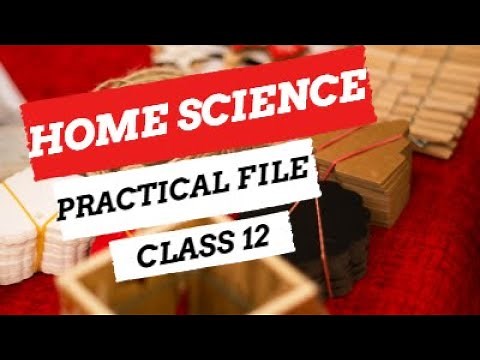 HOME SCIENCE CLASS 12 PRACTICAL, PART 1, HOW TO MAKE PRACTICAL FILE, NEW SYLLABUS