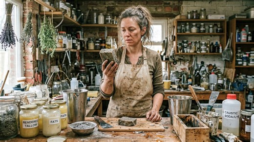 Making soap from scratch turned into a messy chemistry gamble