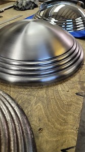 2.5M views · 10K reactions | Exposed face of a batch of 1930's era hubcaps. Made from .032 cold rolled steel. Still the inner piece to make which will be the tricky part. Oh yeah, then I have to spin them together. #metalspinning #metalspinner #metalforming #steelforming #steelspinning #hubcaps #hubcap | Northwest Metal Spinning | Facebook