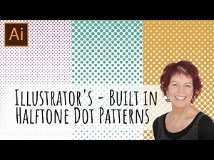 Illustrator - Built in Halftone Patterns - Find and use half tones in Adobe Illustrator