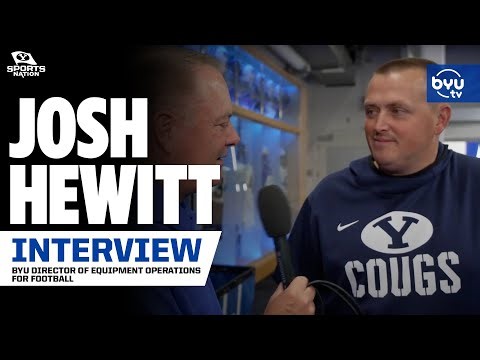 Dave McCann gets the fall camp equipment experience on BYUSN