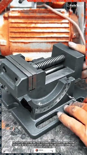 This Rotating Angle Drill Vise Helps Secure Metal Components More Precisely #tool #tools #innovation