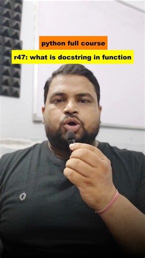 python full course 47/150, docstring in function #pythontutorial #codeartisanlab #pythoncourse