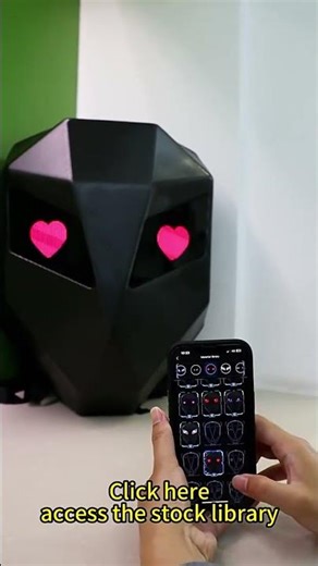 LED Knight Backpack with Light-Up Eyes.