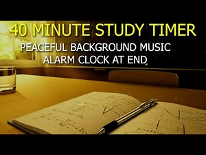 40 Minute Countdown Timer | Math Focus • Calm Background Music