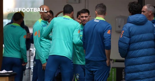 Brazil hold their final training session in London before travelling to France | OneFootball