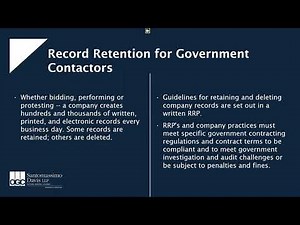 Records Retention & Audit Preparation