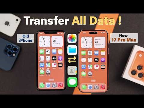 How to Transfer Everything from an Old iPhone to a New iPhone 17 Pro | Max [Beginner's]