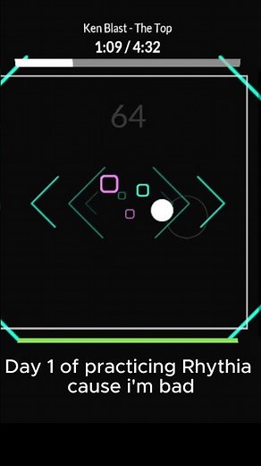 rhythia day 1 #games #rhythmgame #rhythia #initiald #thetop #practice #gameplay #music #songs