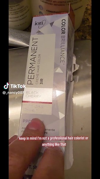 Red(ish) DIY hair color 😆 #red #redhair #diy #blackcherry #ion #ioncolorbrilliance #haircare #haircolor #hairtutorial #howto #pretty #hair #fyp #color #care #selfcare #tutorial #sallybeauty #hairtok