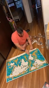 96K views · 2.5K reactions | There are just some really beautiful pieces of Lego you can buy. I got myself the World Map! THe only space I had to hang it was my bathroom haha | Christian Hull | Facebook