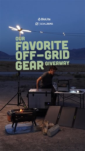 Enter to win the ultimate BioLite and Goal Zero Prize pack. We’ve compiled our favorite things from both brands to give you a chance to experience it for yourself. The prize pack is worth over $3,000 and is the ultimate off-grid set-up. Enter now - https://www.bioliteenergy.com/pages/biolite-goal-zero-brand-announcement#giveaway Open to US entries only. One submission per person. #biolite #goalzero #energyforall #giveaway | BioLite