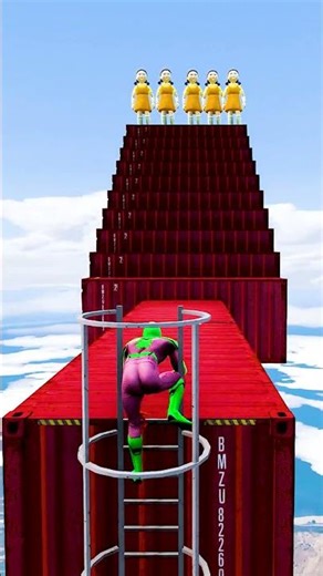 GTA 5 Epic Water Ragdolls | Spider-Man Jumps / Fails ep.15997 #shorts