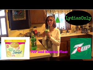 HOW TO MAKE A 7UP AND SHERBET FLOAT | LydiasOnly