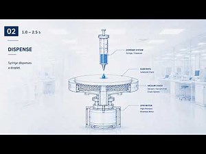 Spin Coating Explained | From Liquid Droplet to Uniform Thin Film (7-Second Engineering Animation)