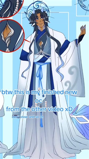 my new art 🥰 i love him already yes its a boy with super long hair #art #ocdrawing #drawing #oc #draw